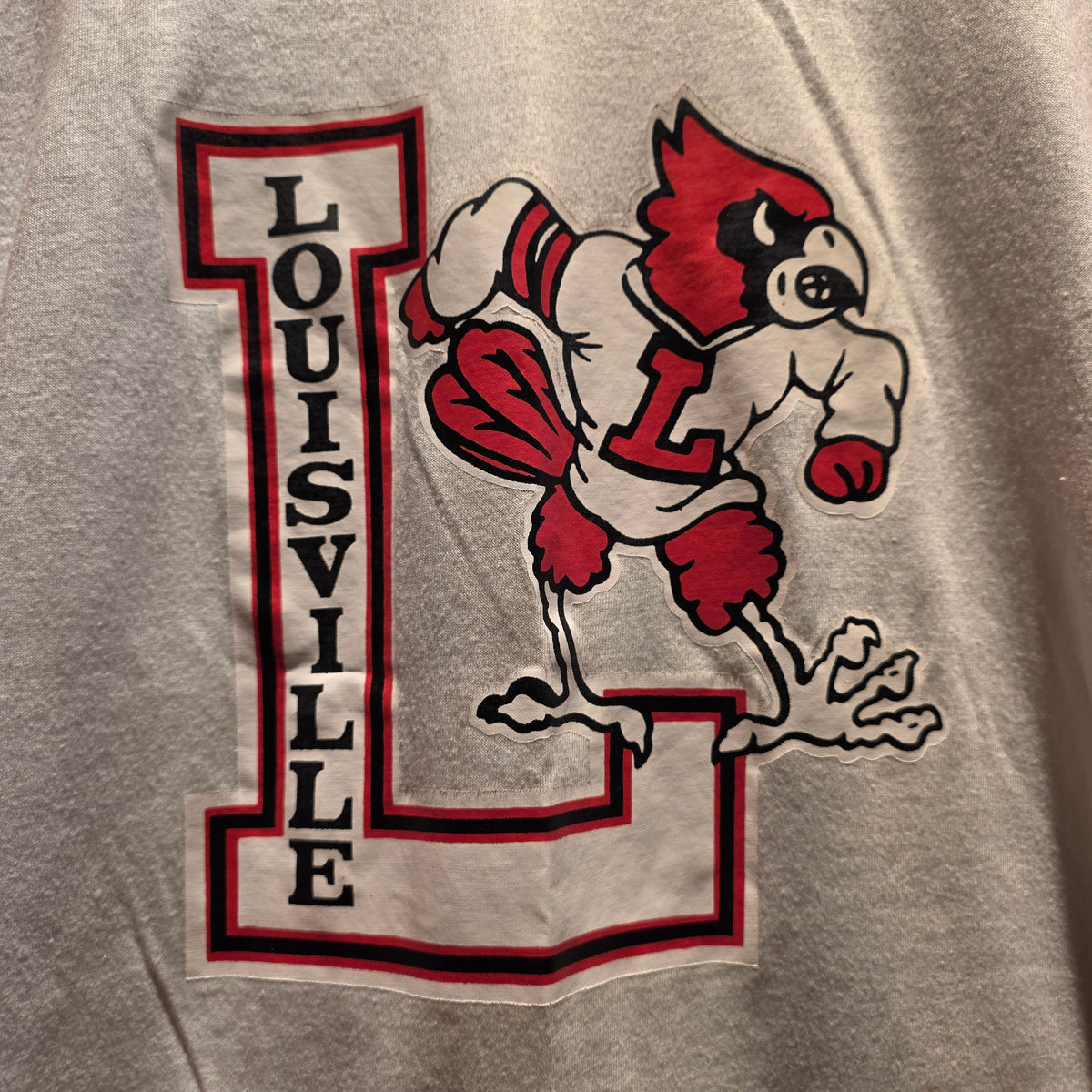 VTG 80's Screen Stars Louisville Cardinals 3/4 Sleeve T-Shirt: Medium
