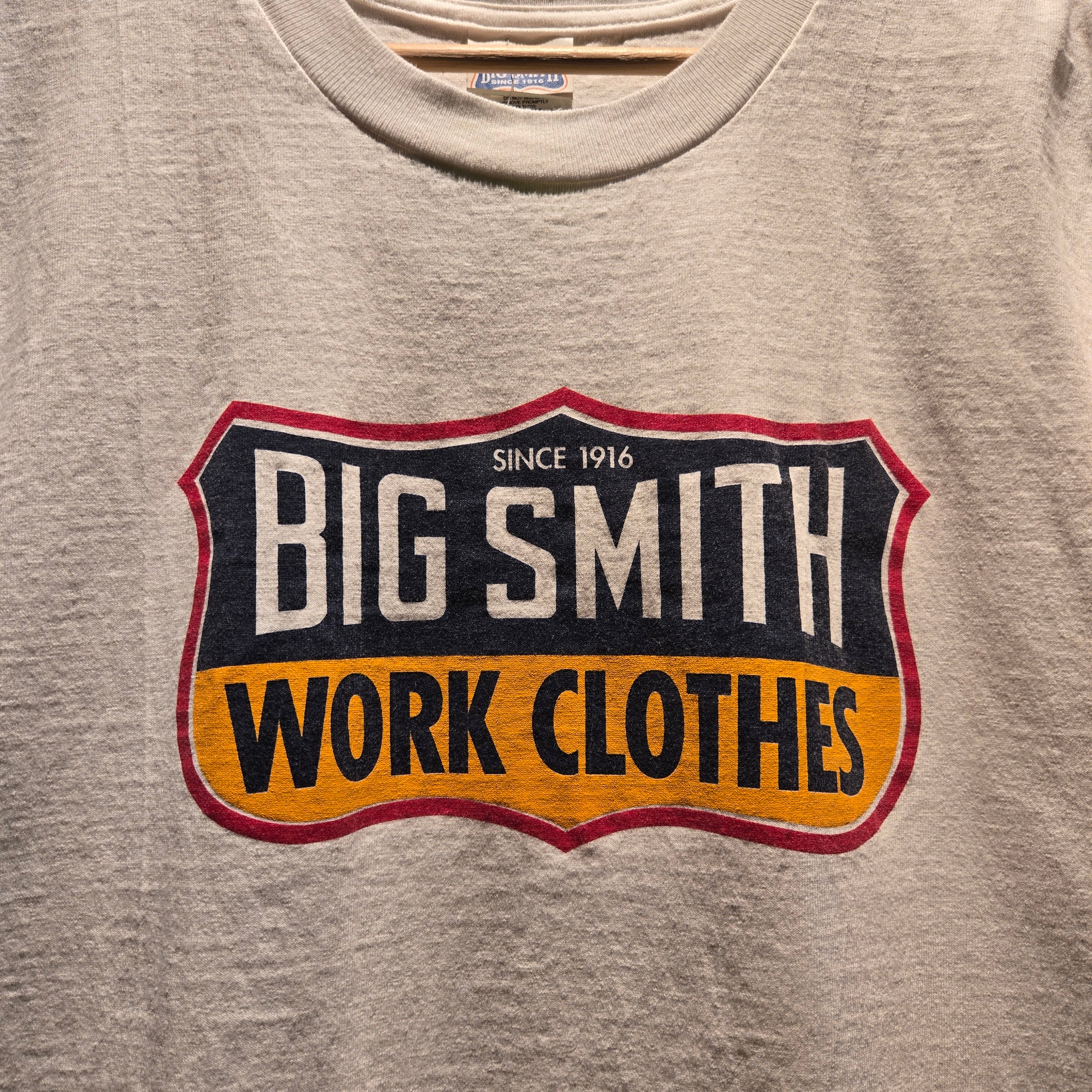 VTG 90's Big Smith Work Clothes Graphic T-Shirt White: Medium