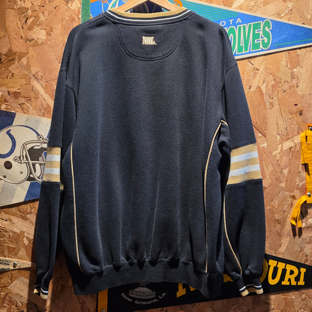 VTG Lee Sport Pittsburgh Penguins NHL Embroidered Black Sweatshirt: Large
