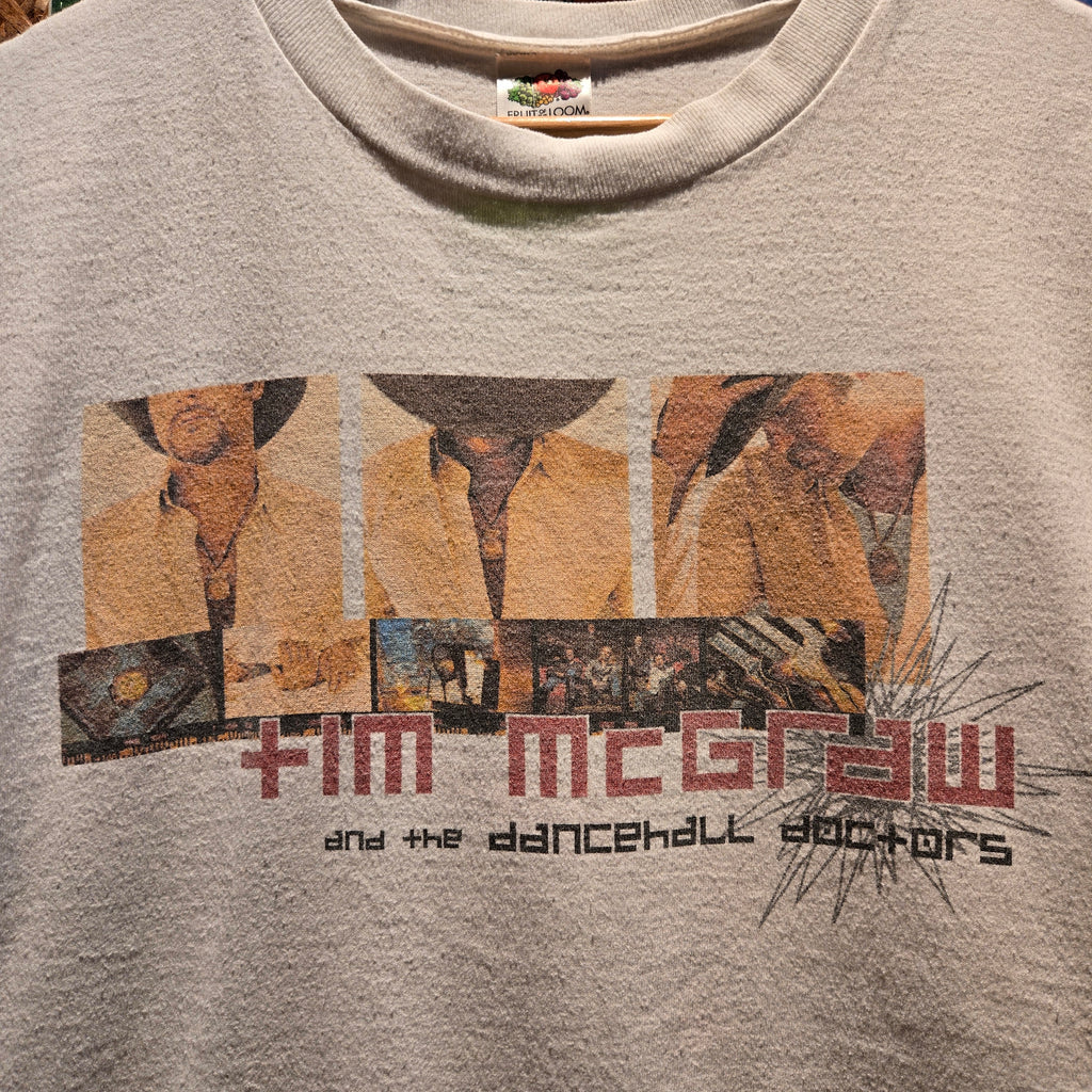 VTG 2003 Tim McGraw And The Dancehall Doctors Tour T-Shirt White: Large