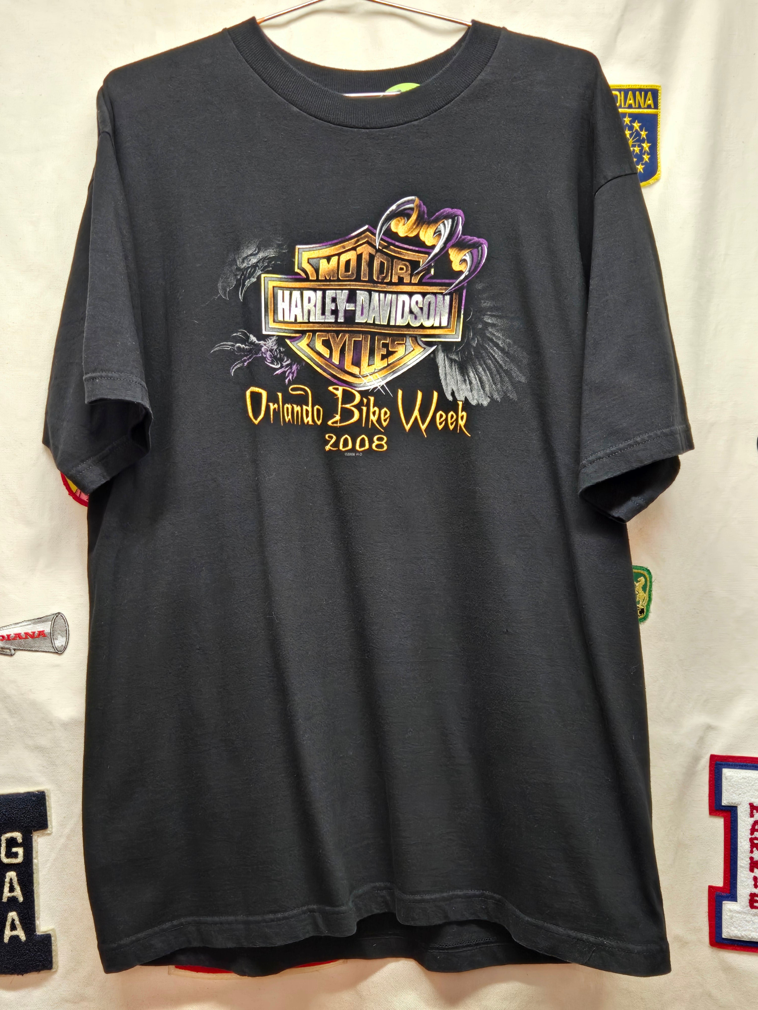 2008 Harley Davidson Bike Week Orlando Florida Egale Black: XL