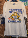 VTG 1995 Thrashed Kentucky Wildcats "Four of A Kind" Graphic T-Shirt :Large