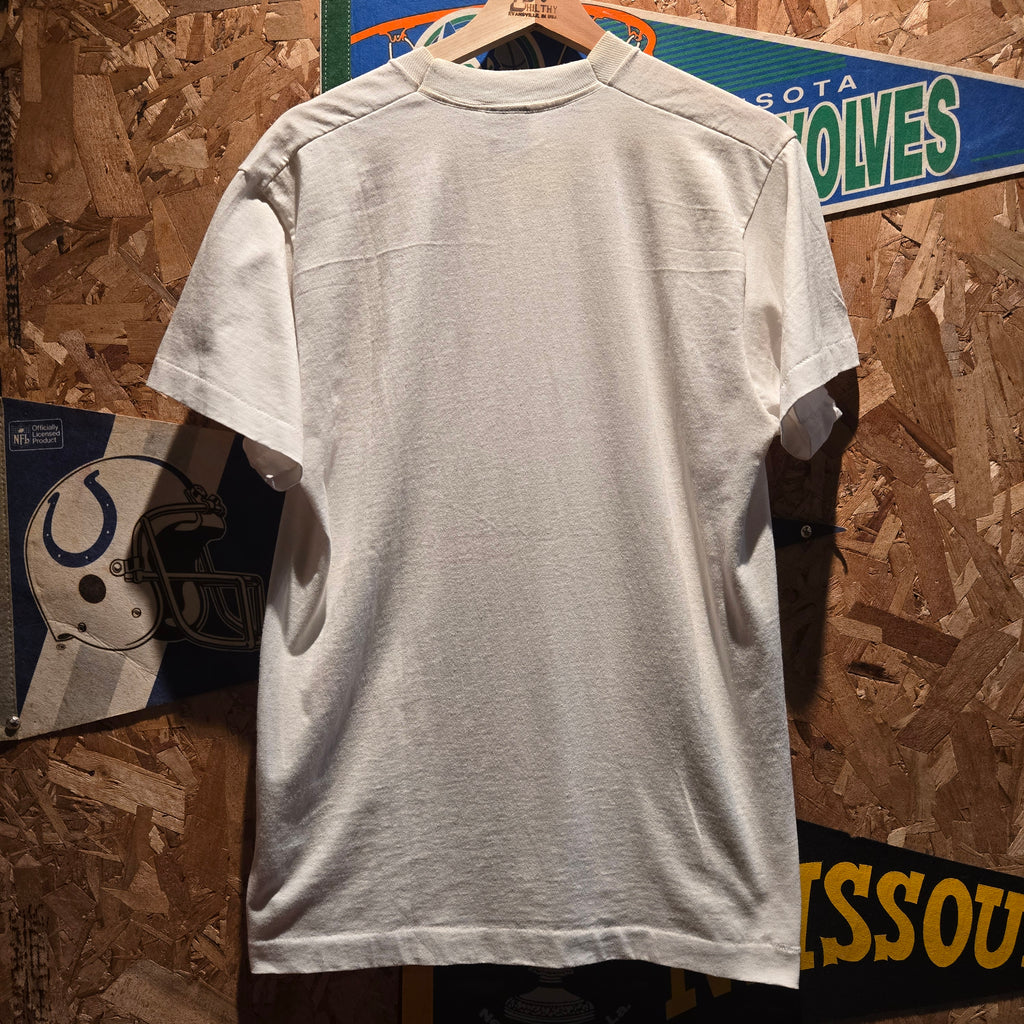 VTG 1991 Madonna A League Of Their Own Illustration By Chuck Armstrong White Graphic T-Shirt: Large
