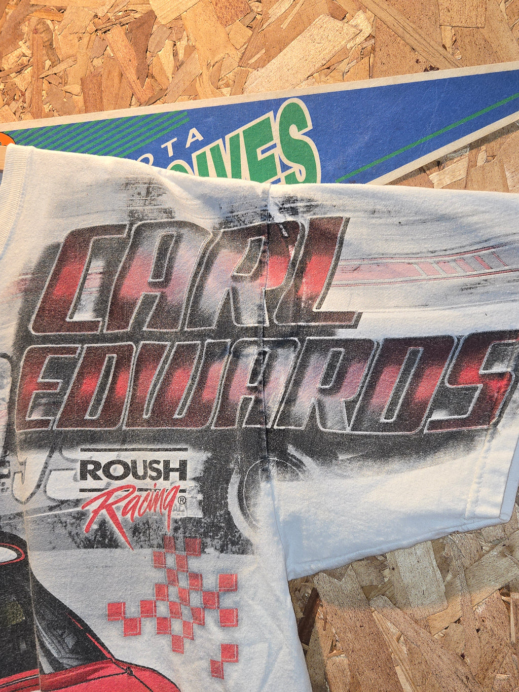 VTG Carl Edwards Nascar T-Shirt All Over Print :XL