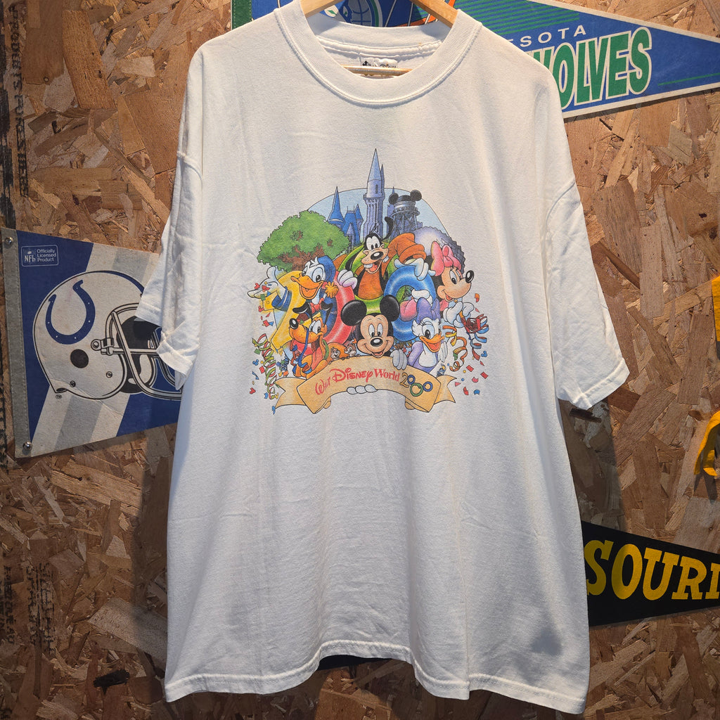 VTG 2000 Y2K Disney Mickey Mouse Minnie Mouse Doubl3 Sided T-Shirt: XL