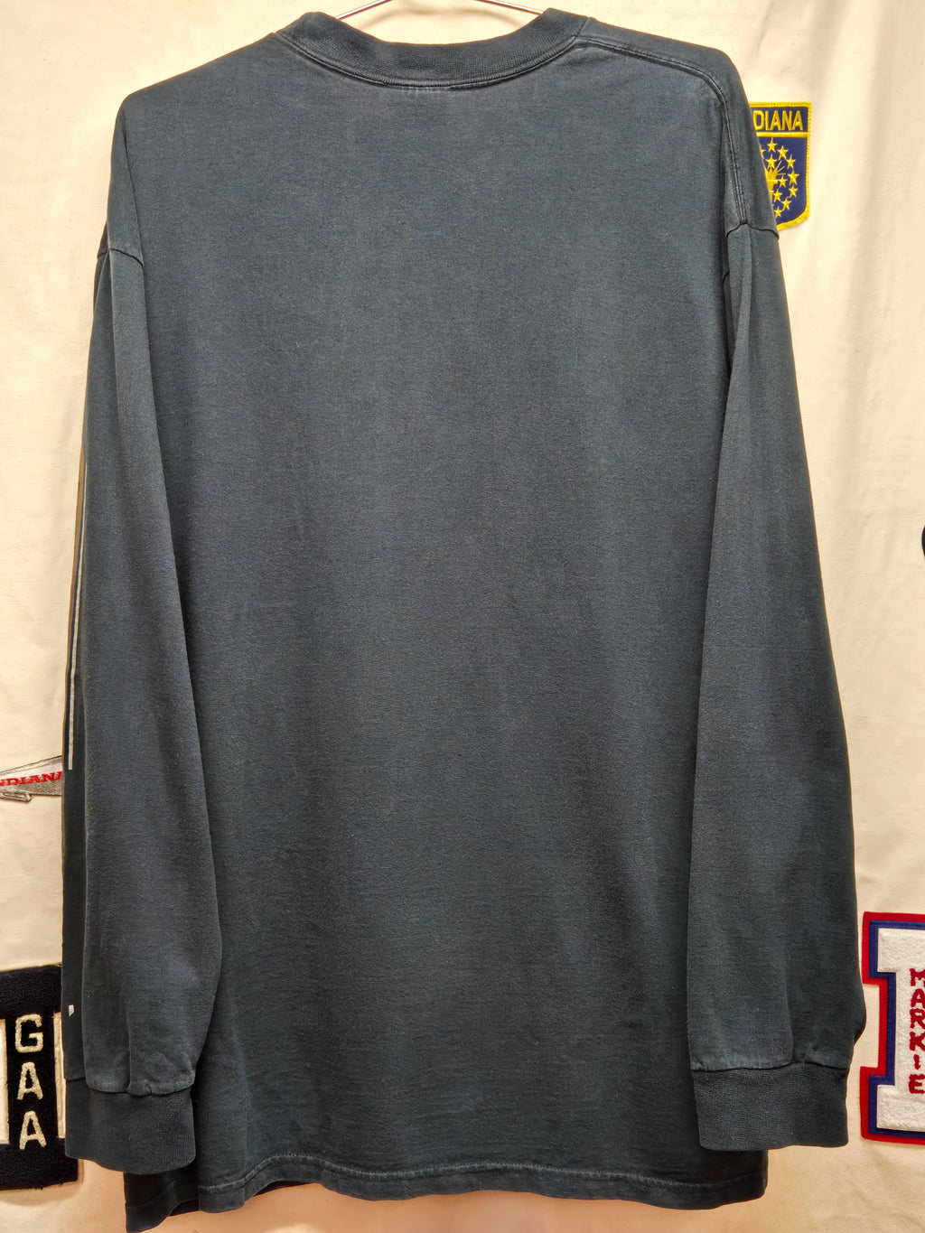 VTG Purdue Boilermakers Center Swoosh Black Long Sleeve: XL
