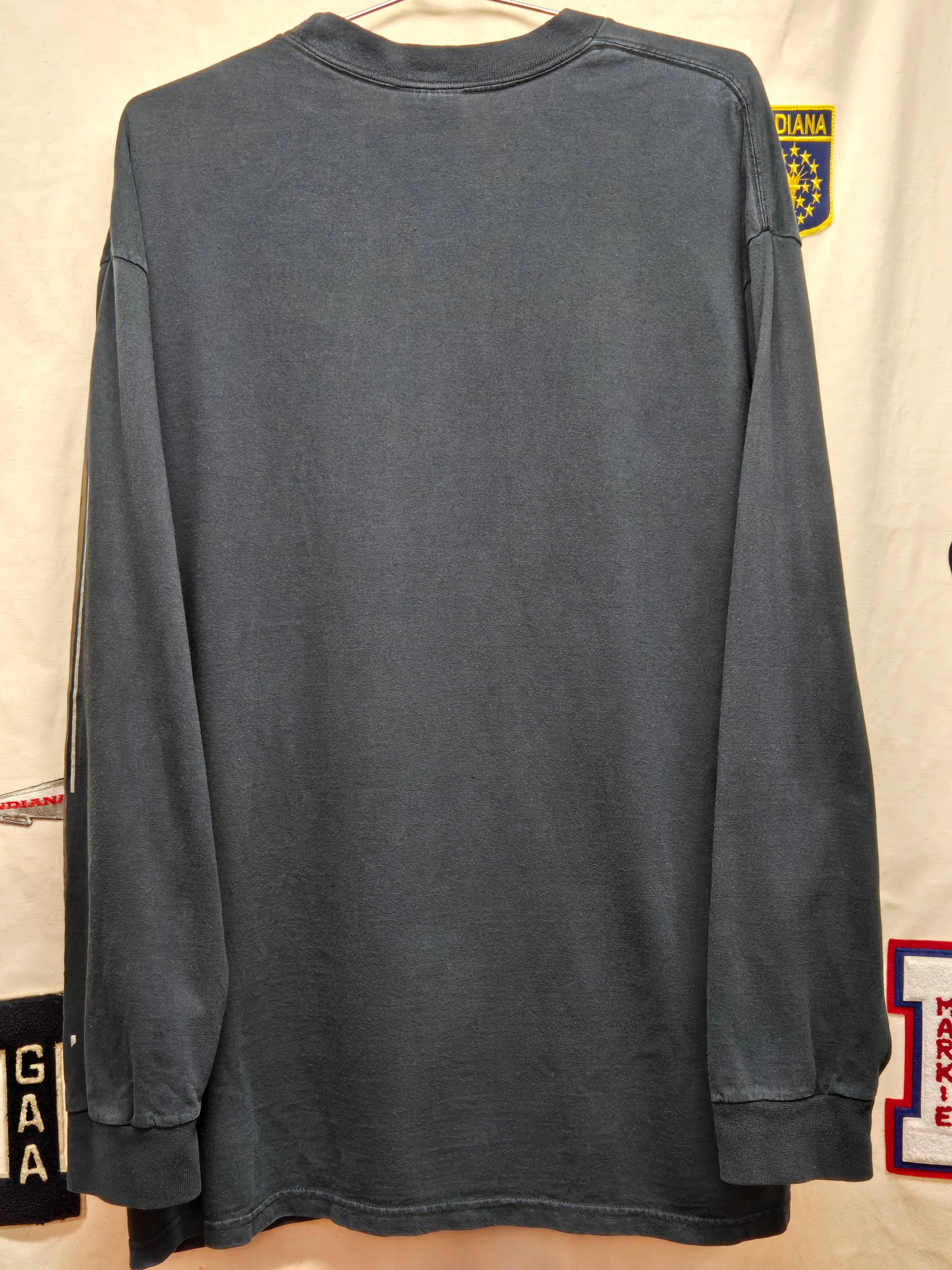 VTG Purdue Boilermakers Center Swoosh Black Long Sleeve: XL