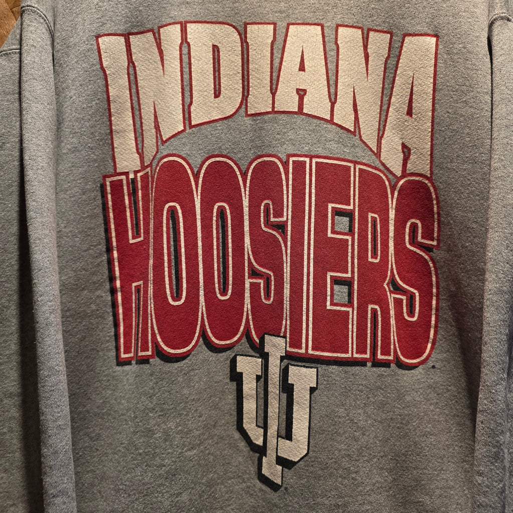 VTG Indiana Hoosiers Grey Sweatshirt Jostens Sportswear: XL