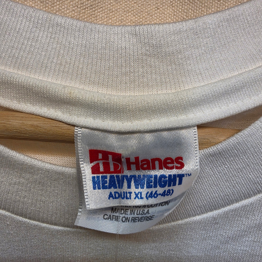 VTG Hooters Honolulu Hawaii White Double Sided T-Shirt: XL