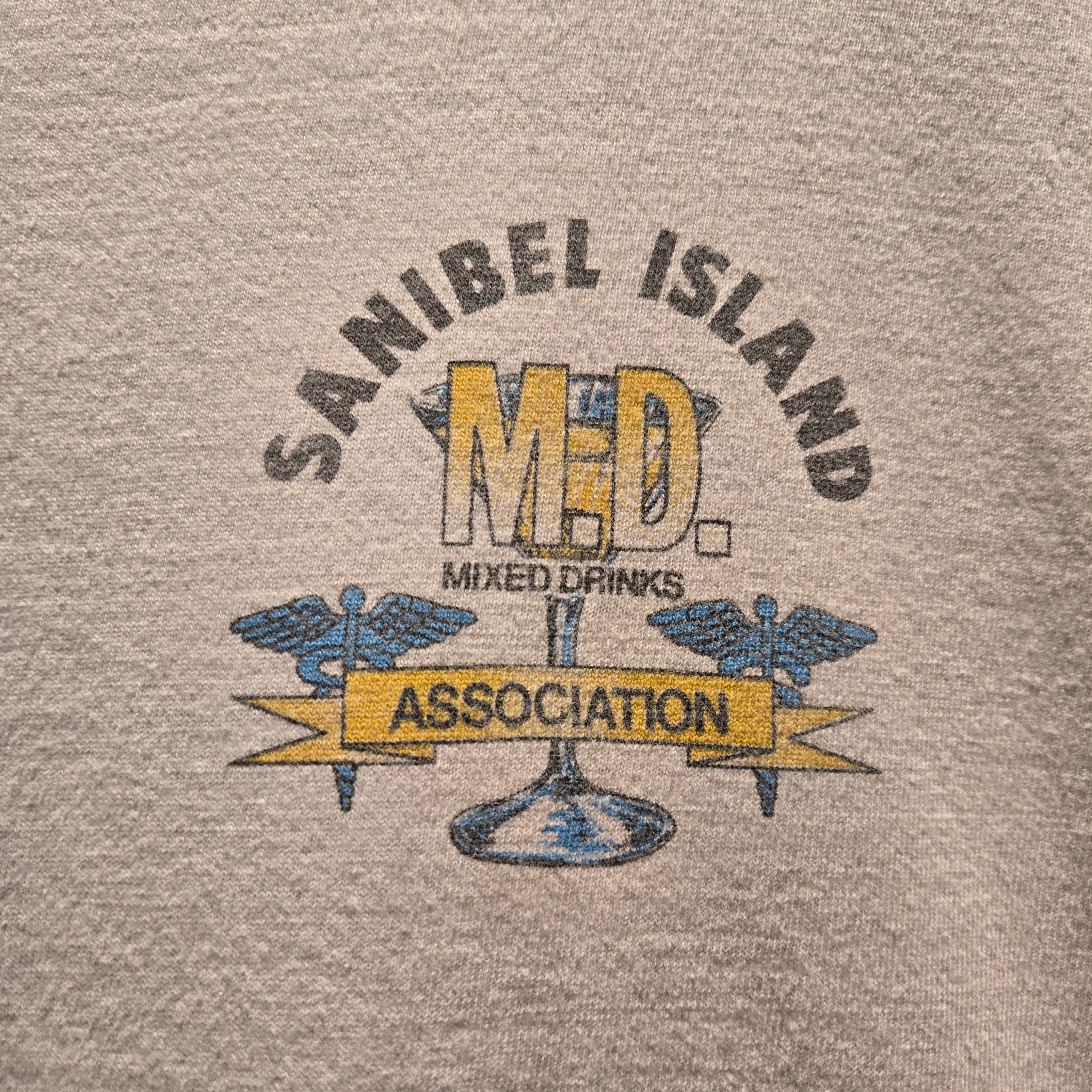 VTG Sanibel Island Mixed Drinks Association Graphic T-Shirt: XL