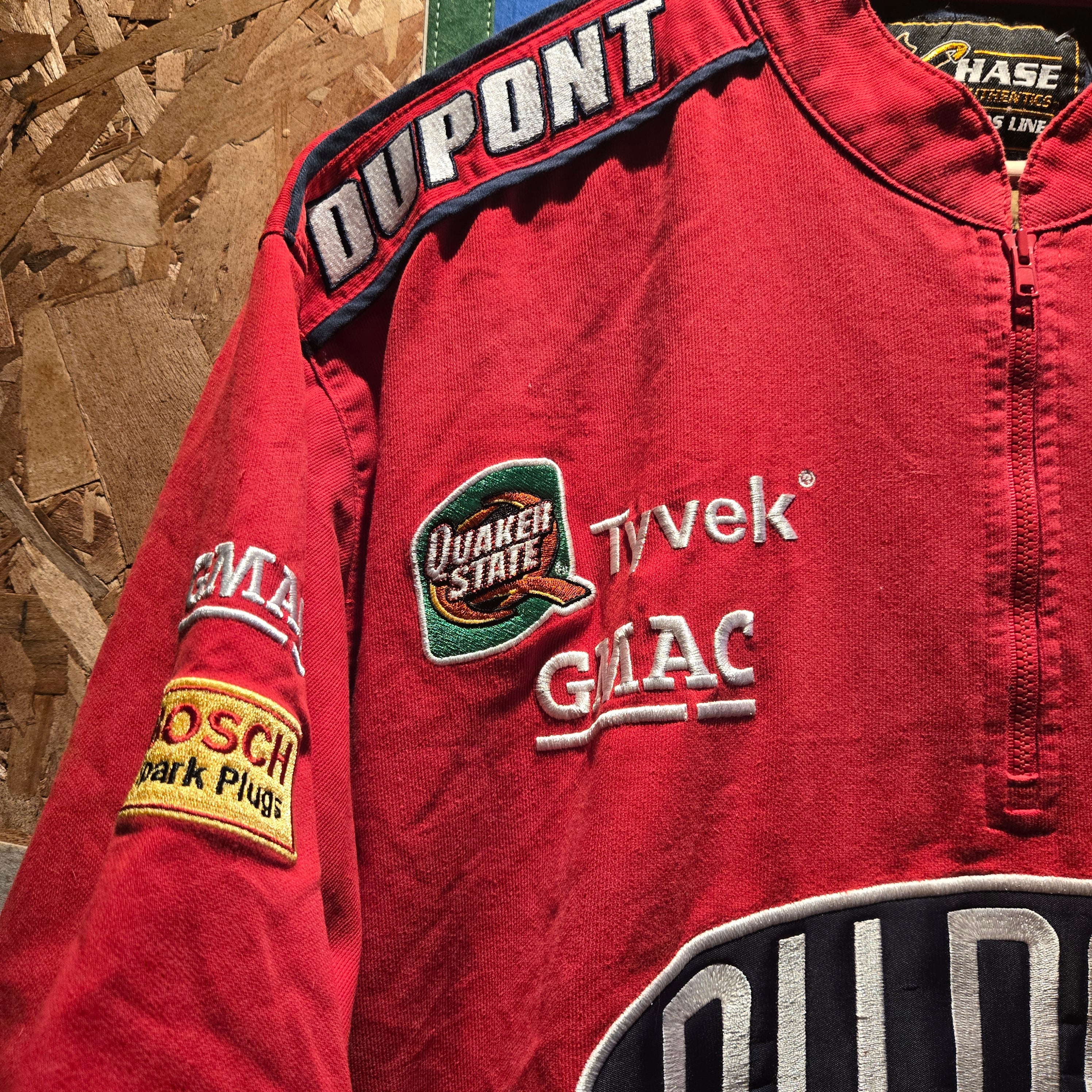 VTG Jeff Gordon Quarter Zip Racing T-Shirt Drivers Line: XL