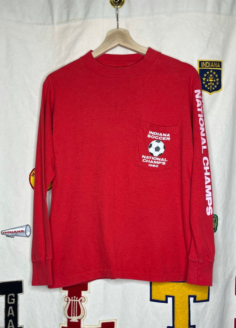 1982 Indiana Soccer National Champions Long-Sleeve T-Shirt: S