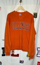 Load image into Gallery viewer, Illinois Fighting Illini Russell Athletic Thrashed Crewneck: L
