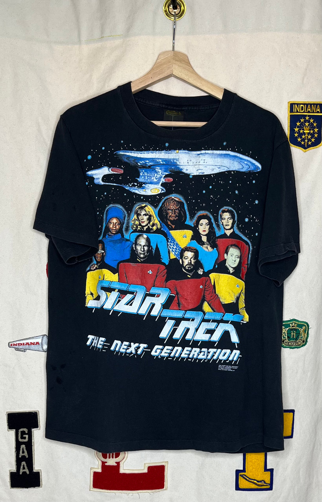 Vintage Star Trek The Next Generation TV Changes Black T-Shirt: L