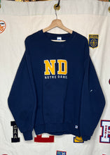 Load image into Gallery viewer, Notre Dame Fighting Irish Russell Athletic Embroidered Crewneck: XL
