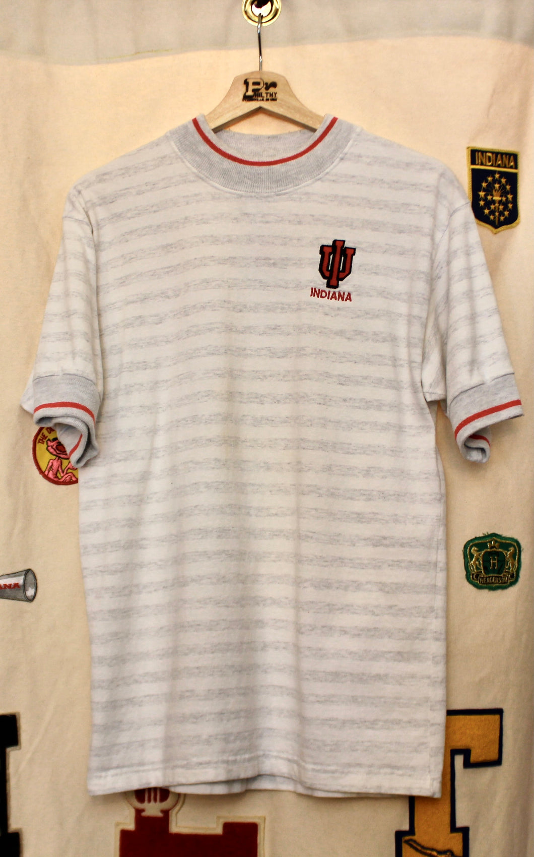 Indiana University Striped T-Shirt: M