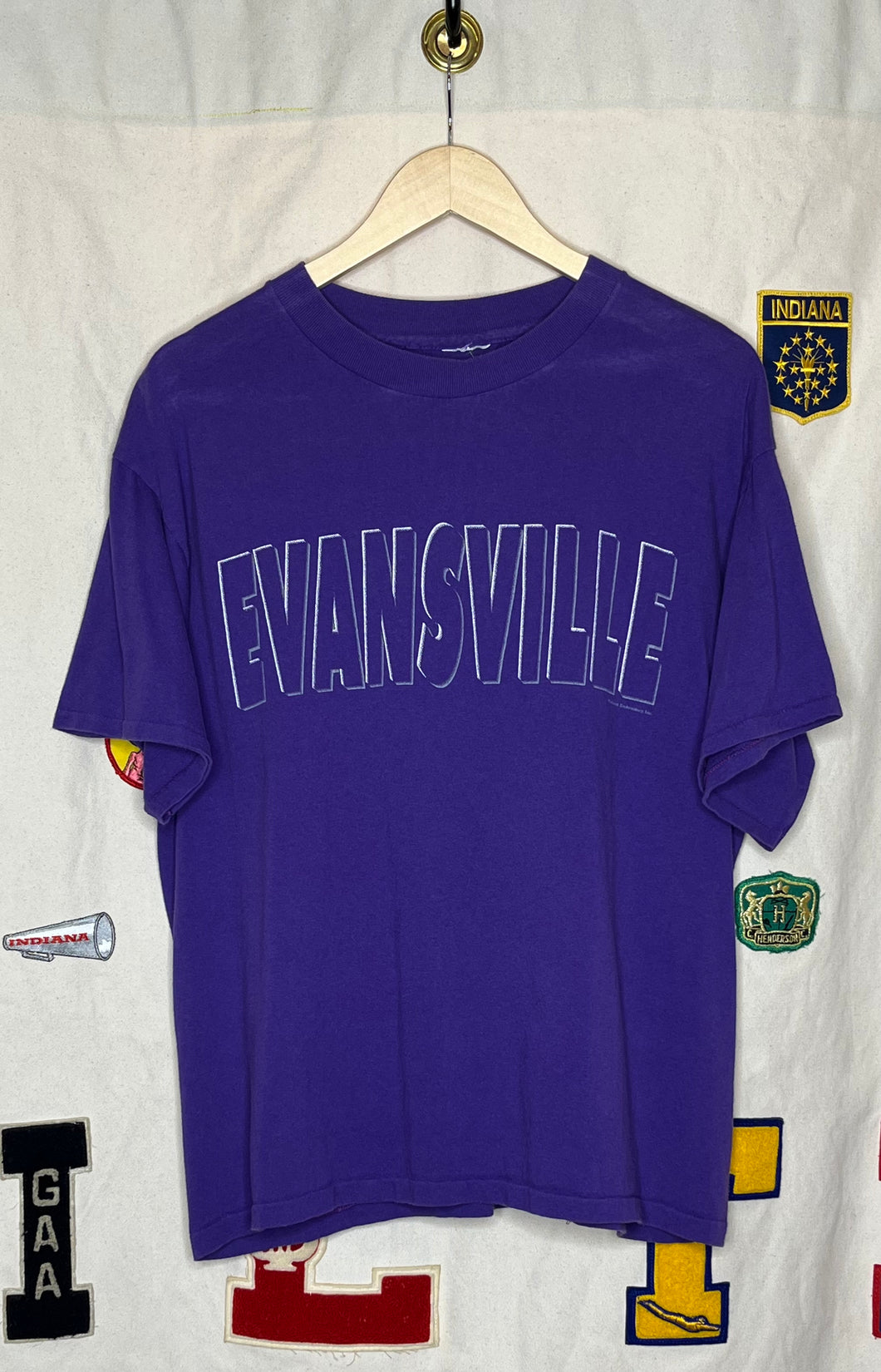 Vintage University of Evansville Aces Midwest Embroidery T-Shirt: L