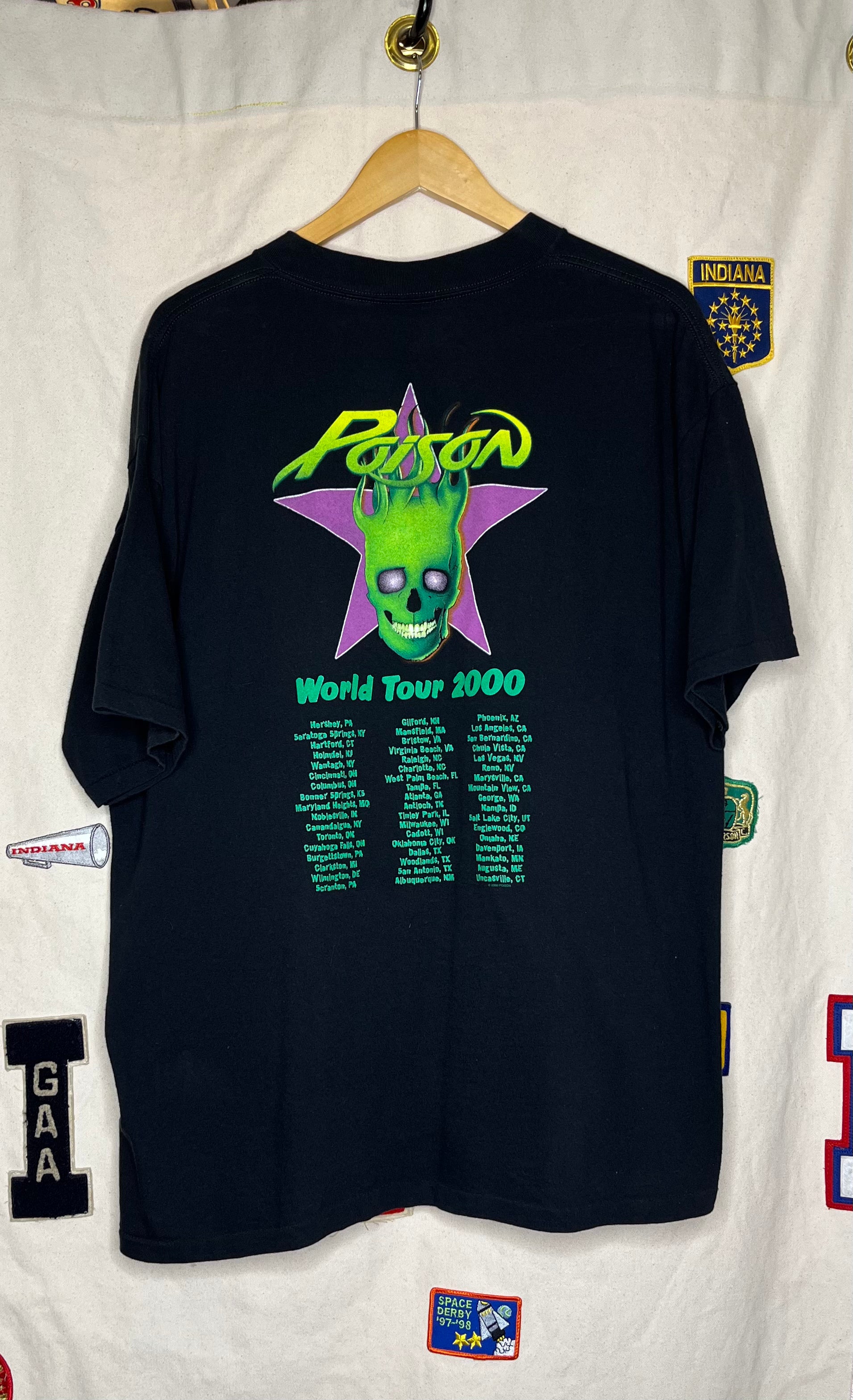 2000 Poison Power to the People Tour T-Shirt: XL