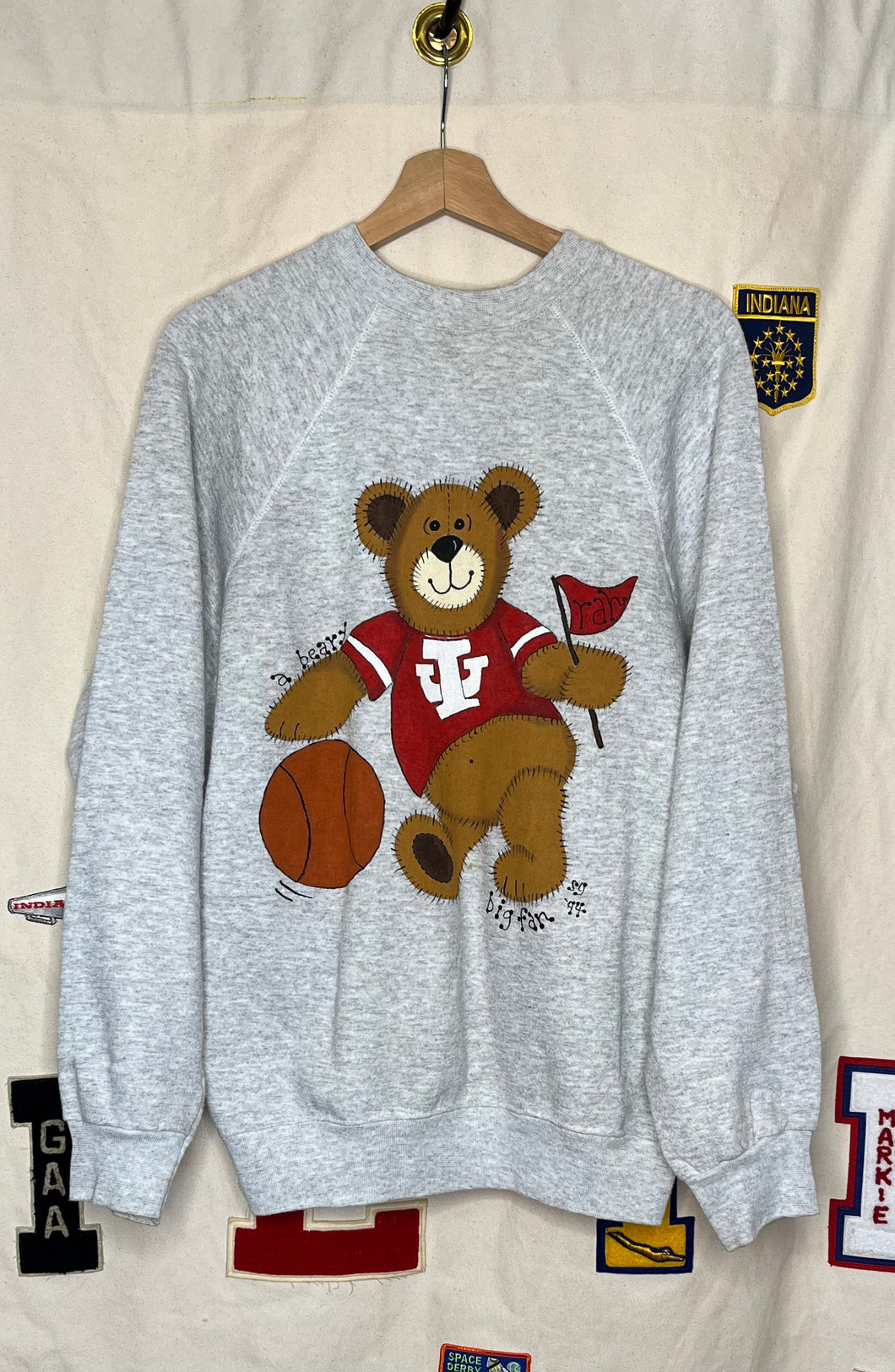 1994 Indiana University Bear Crewneck: L