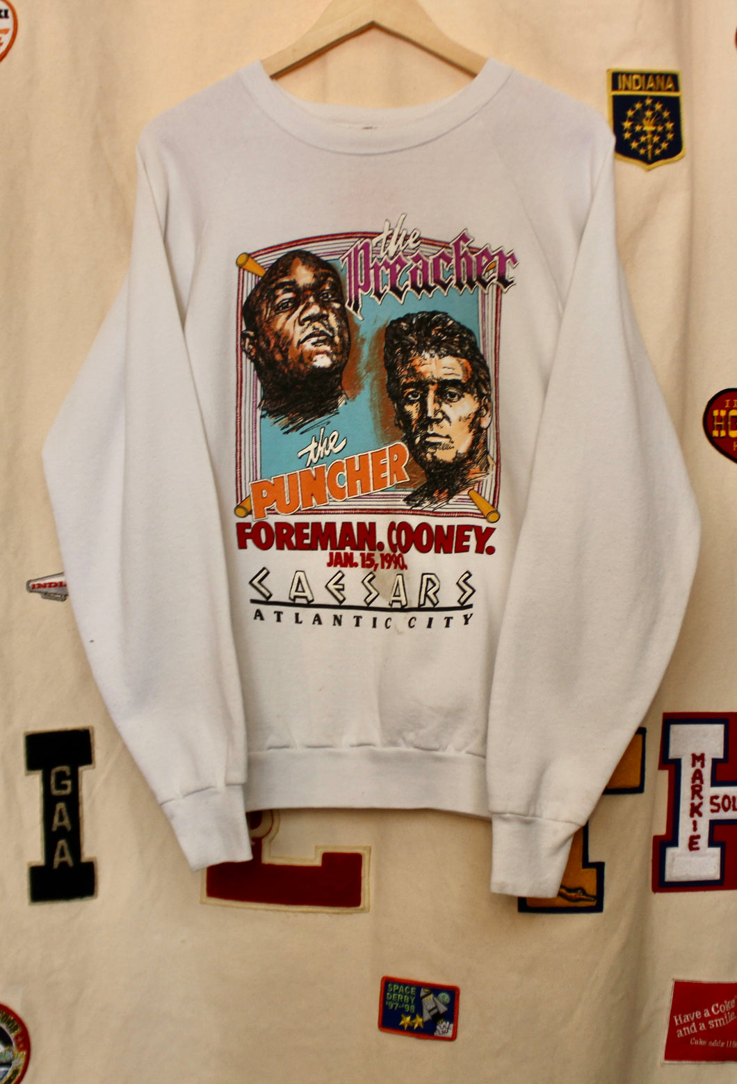 1990 Foreman vs Cooney Crewneck: L/XL