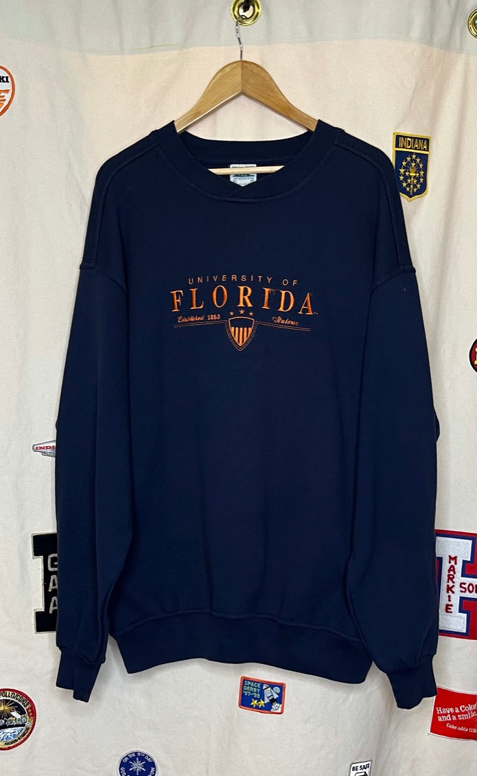 University of Florida Embroidered Crewneck: XL