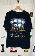 Load image into Gallery viewer, Vintage Star Trek Voyager Black T-Shirt: XL
