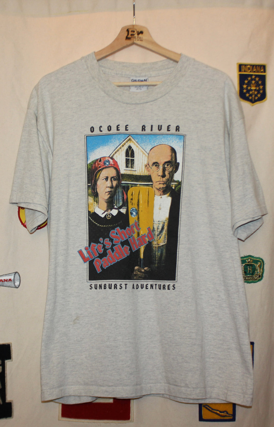 American Gothic Ocoee River Parody T-shirt: XL