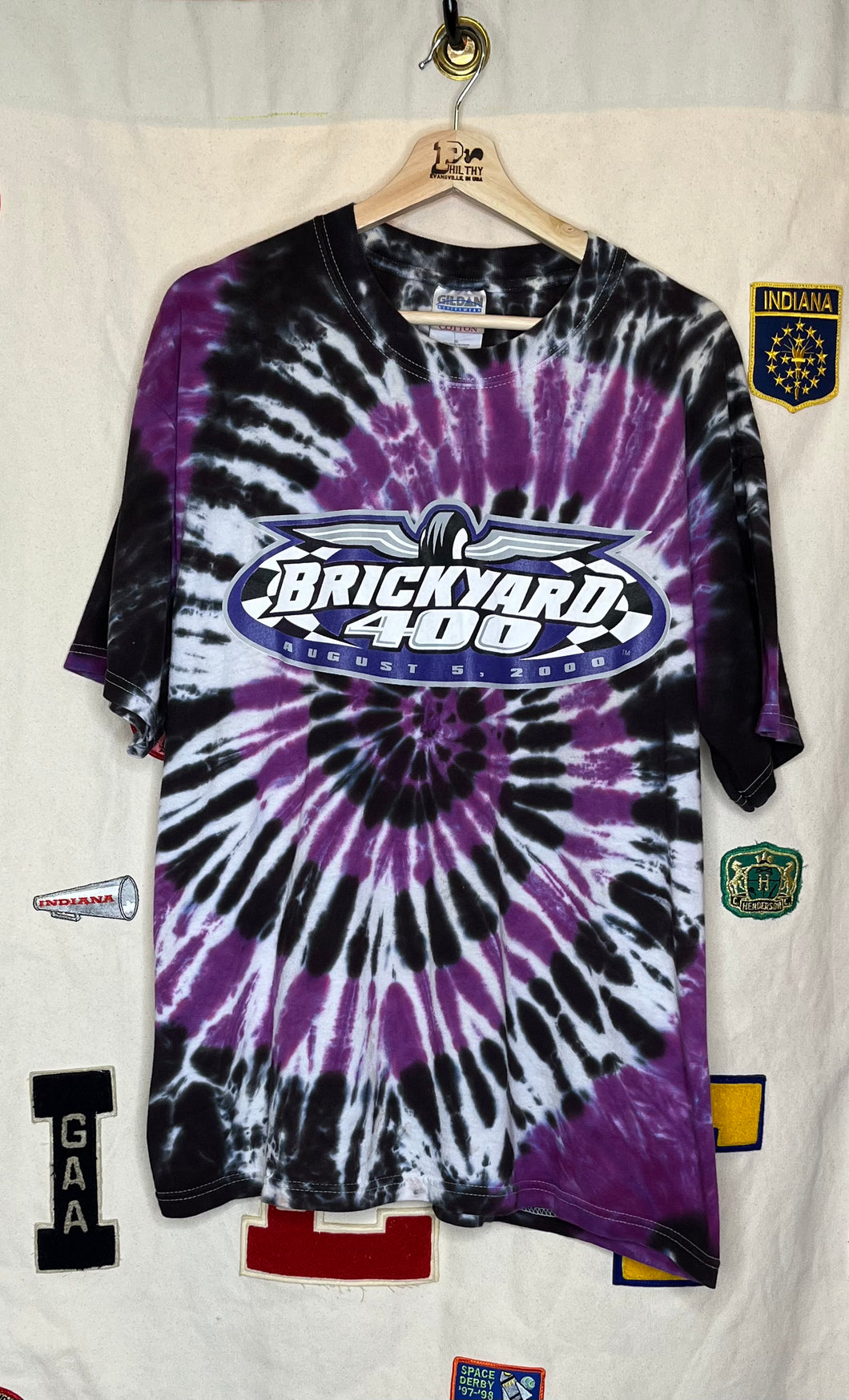 2000 BrickYard 400 Nascar Tie-Dye T-Shirt: XL