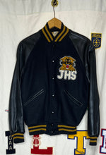 Load image into Gallery viewer, 1980 Jasper High School Leather Letterman Varsity Jacket: S
