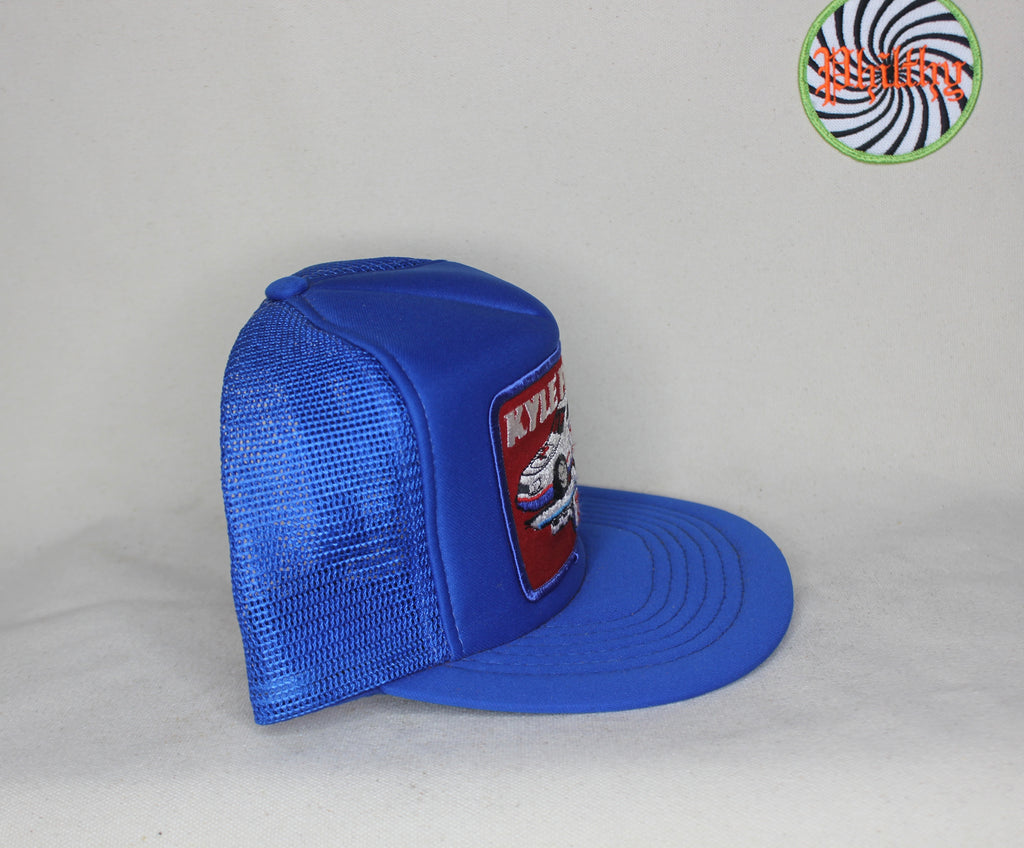 Vtg Kyle Petty 7-11 Nascar 80's Patch Mesh Trucker Hat