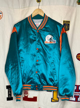 Load image into Gallery viewer, Vintage Miami Dolphins NFL Fiberglass Satin Jacket: M/L
