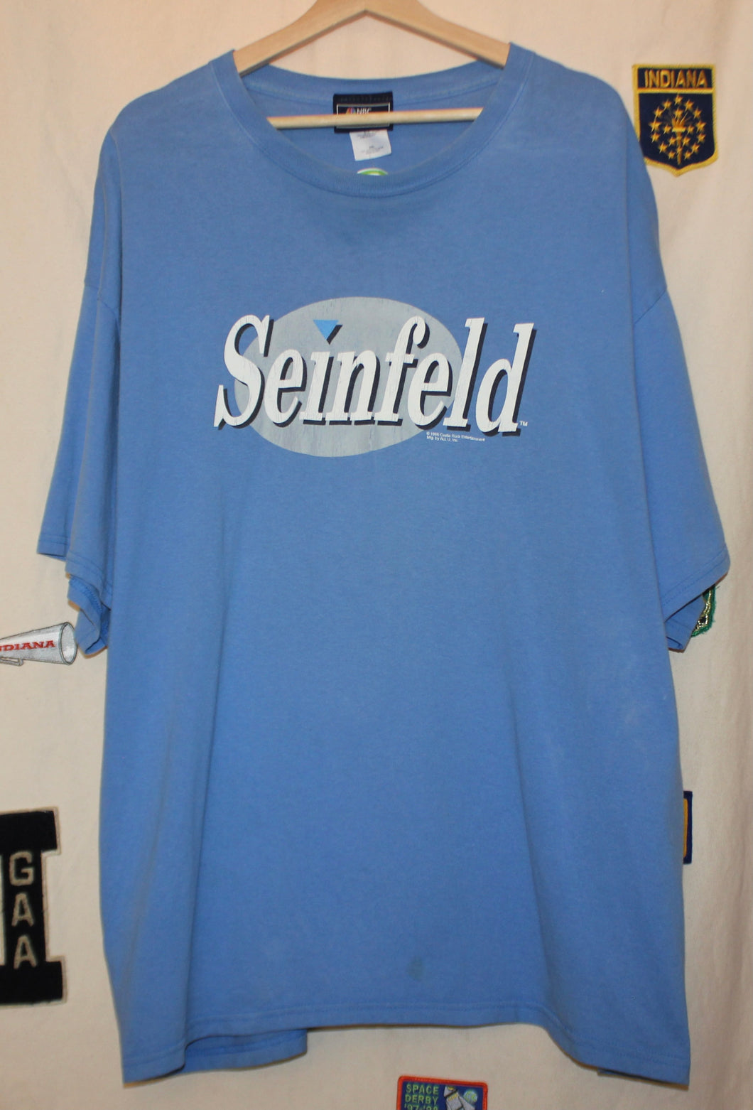 Seinfeld Logo NBC TV 1996 Show Blue T-Shirt: 2XL
