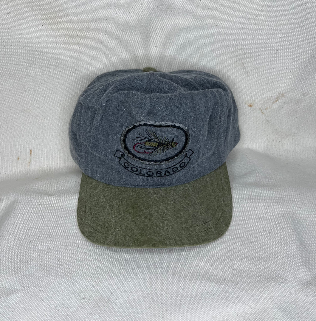 Colorado Fishing Leather Strap-Back Hat