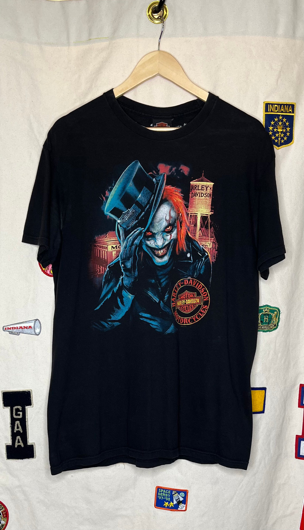 Harley-Davidson Clown Bud's Evansville T-Shirt: L