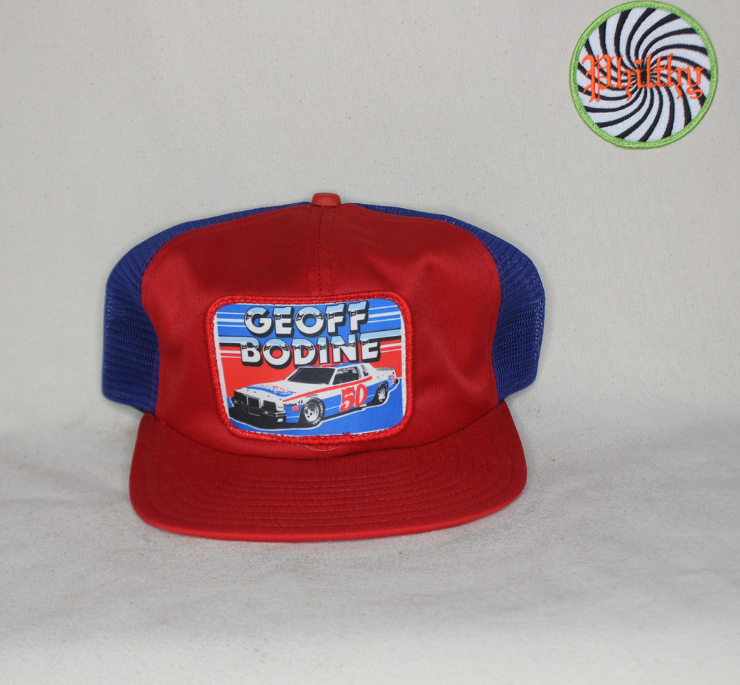 Vtg Geoff Bodine 50 Nascar Spectrum Furniture 80's Patch Trucker Hat