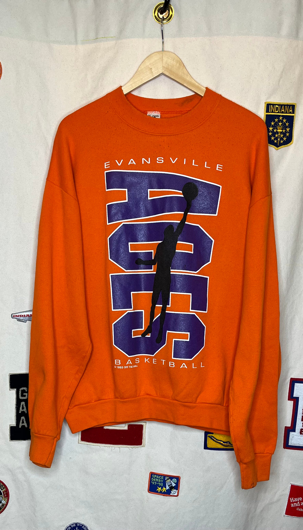 1993 University of Evansville Purple Aces Crewneck: XXL