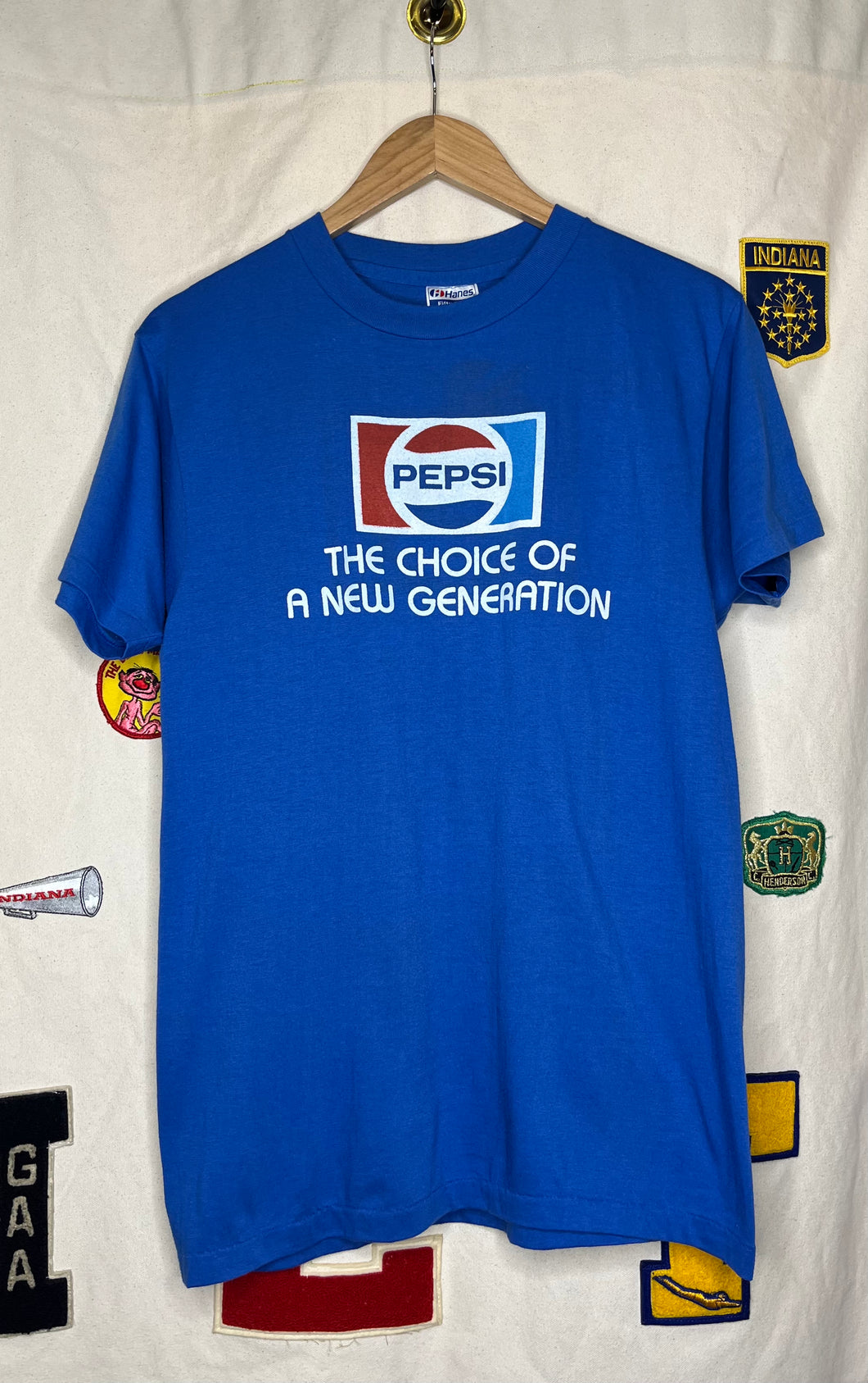 Pepsi Challenge Soda Blue T-Shirt: L