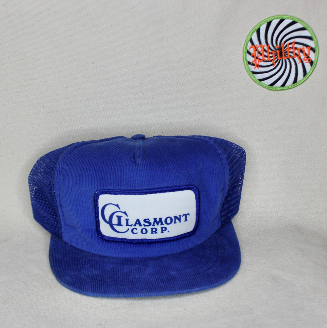 Vintage Glasmont Corp. Corduroy Patch Mesh Trucker Hat