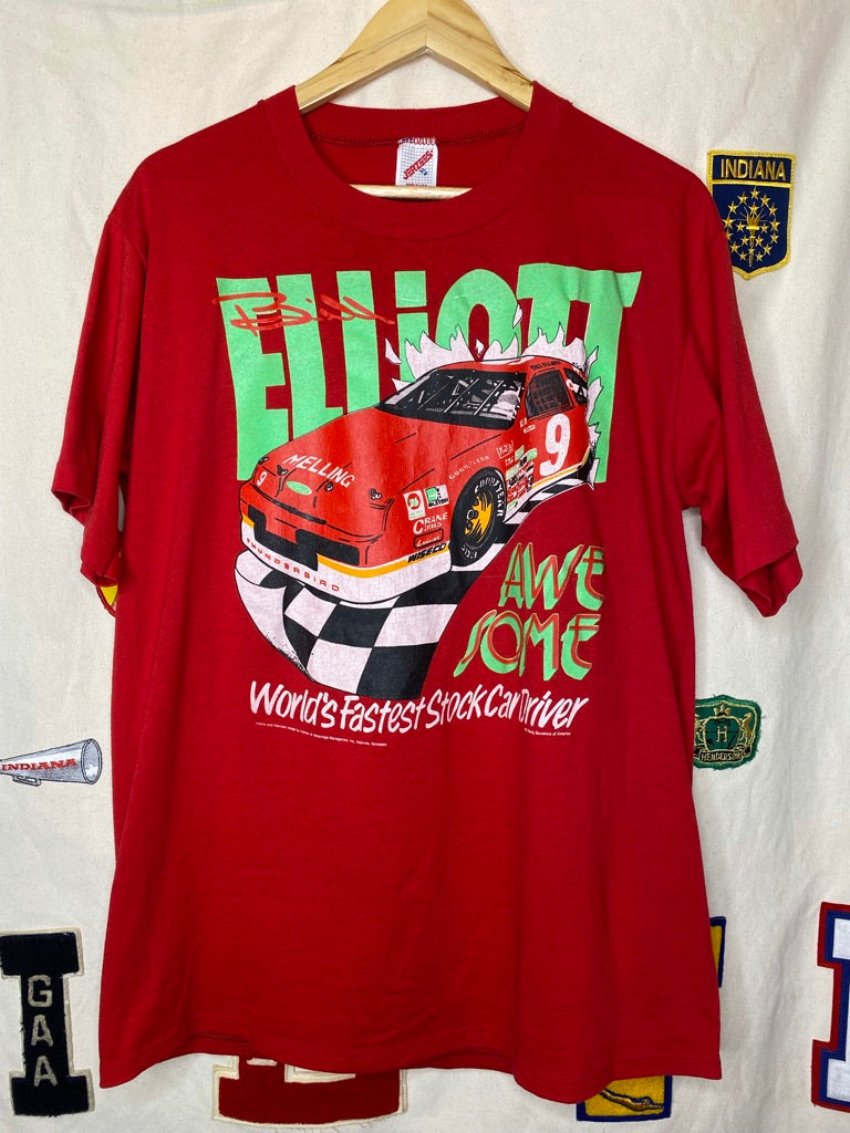 Vintage Bill Elliott NASCAR Shirt: XL
