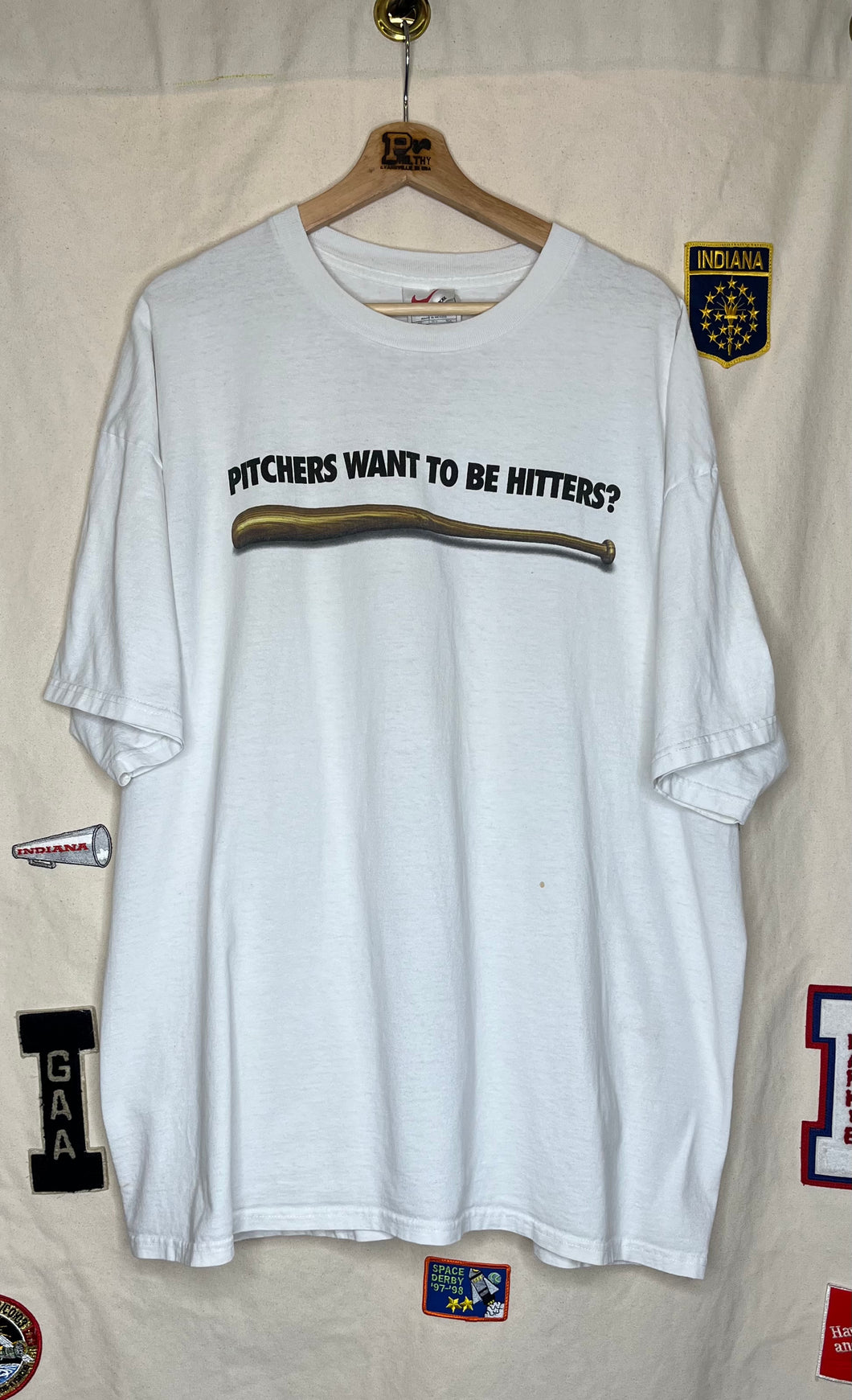 90's Nike It Ain't American Baseball T-Shirt: XXL