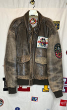 Load image into Gallery viewer, Mickey Mouse Disney Brown Fighter Pilot Jacket: L
