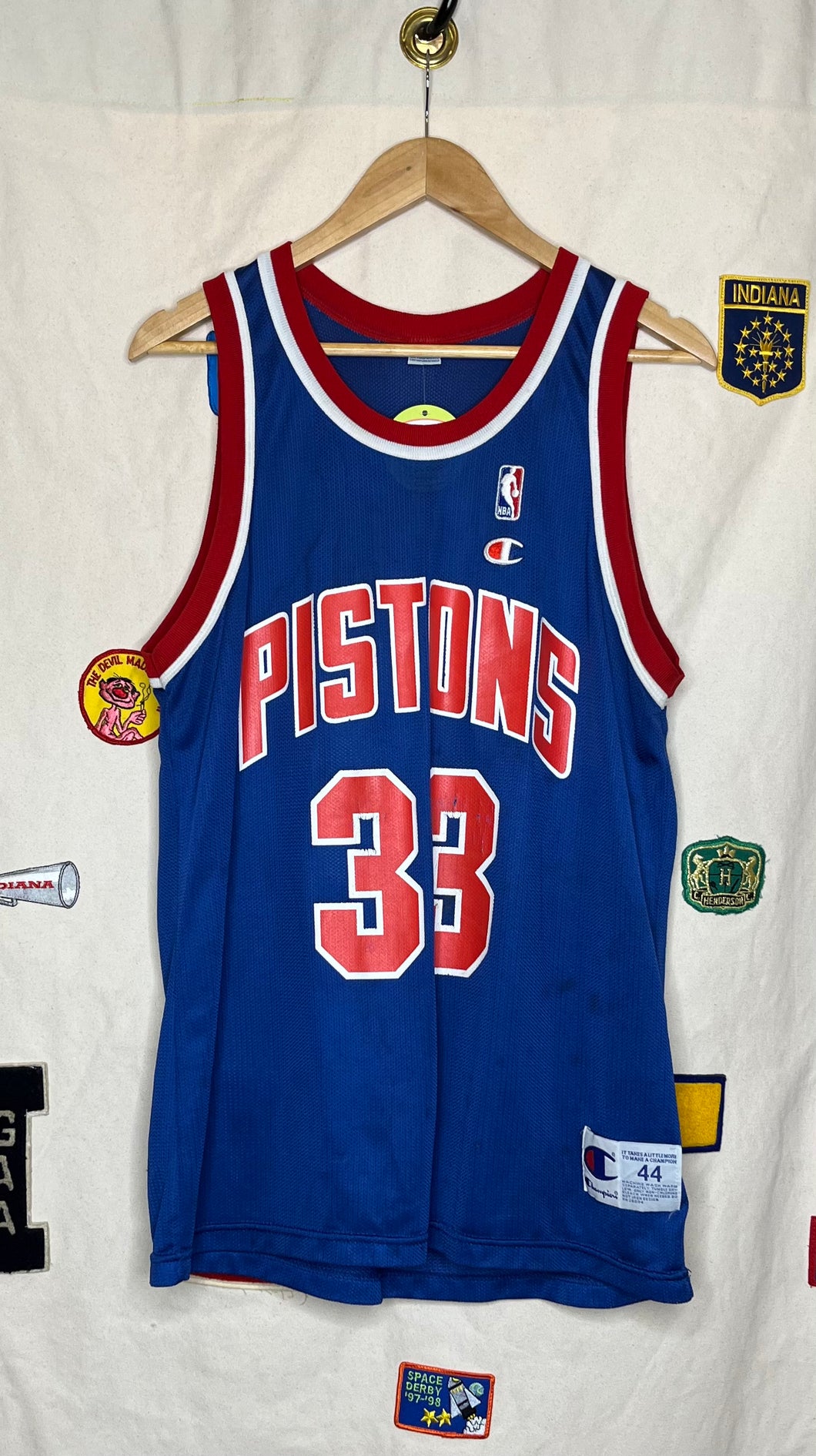 Grant Hill Detroit Pistons Champion Jersey: L