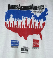 Load image into Gallery viewer, 1986 Hands Across America T-Shirt: M
