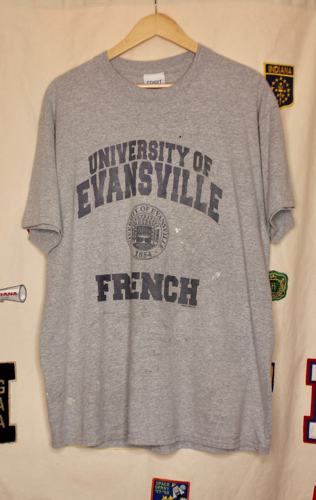 University of Evansville French T-Shirt: XL