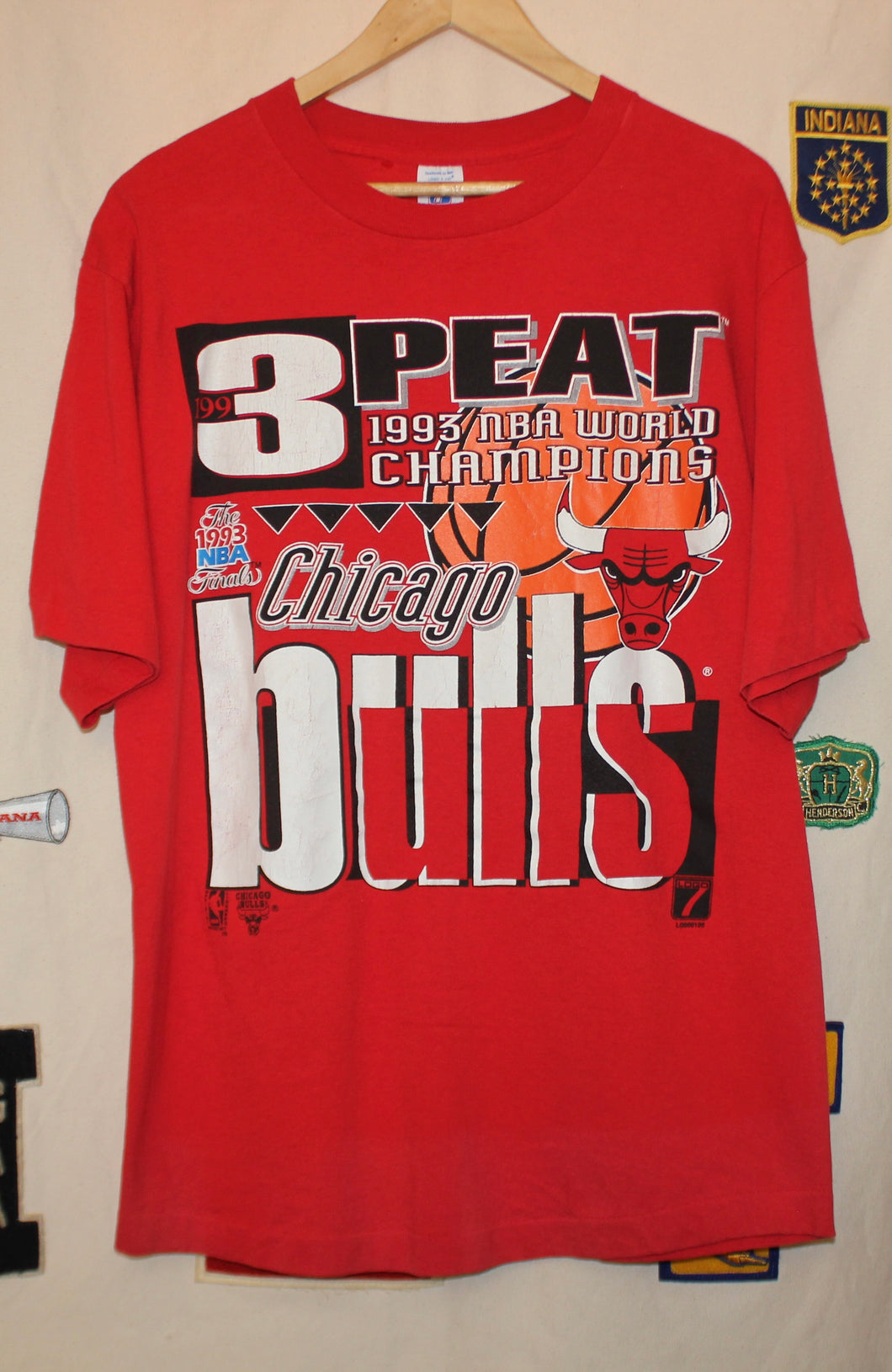 1993 Chicago Bulls Championship T-Shirt: L