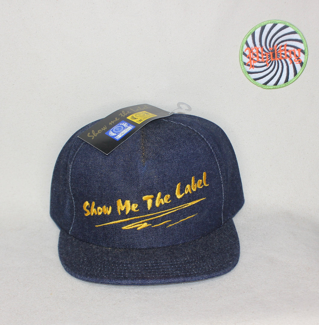 Vintage Denim Union Show Me The Label USA Snapback Trucker Hat