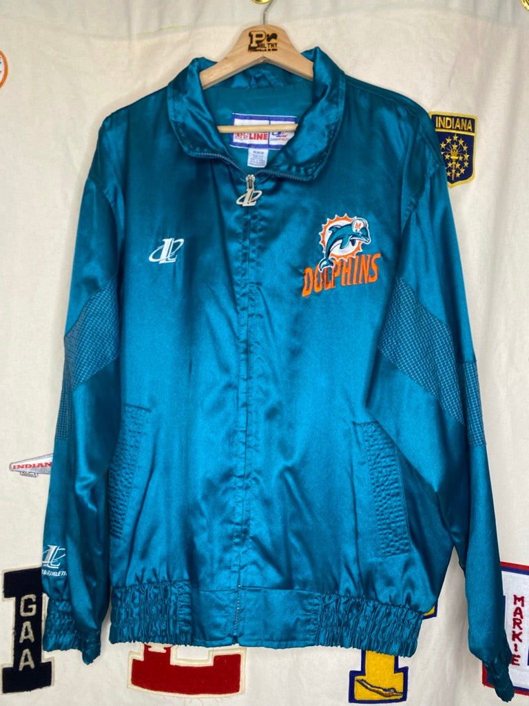 Vintage Miami Dolphins Logo Athletic Windbreaker: Medium