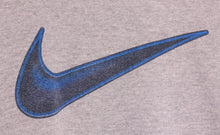 Load image into Gallery viewer, Vintage Nike Blue Swoosh USA Grey Crewneck Sweatshirt: Medium
