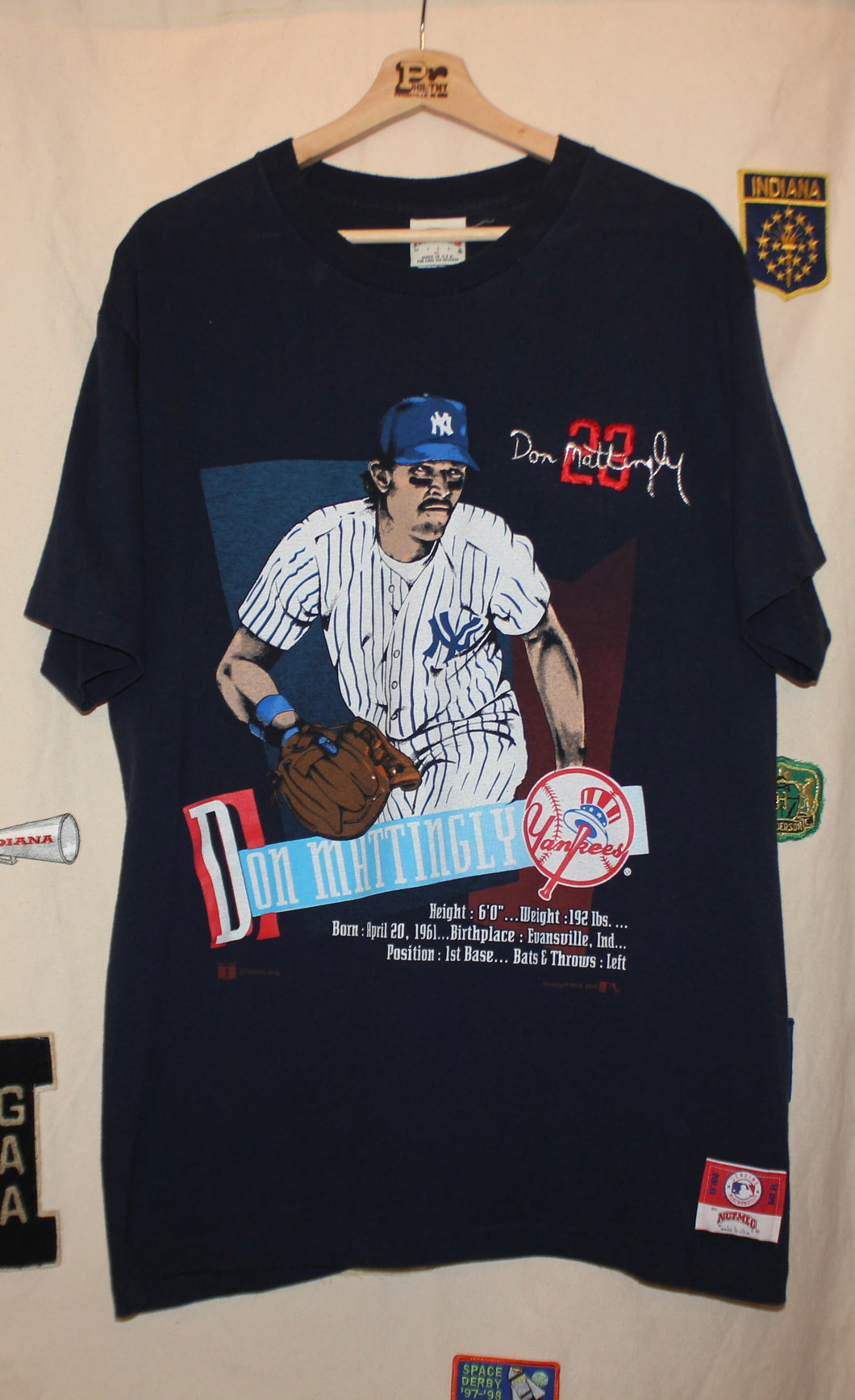 1992 Don Mattingly New York Yankees T-Shirt: XL