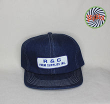 Load image into Gallery viewer, Vintage R &amp; C Farm Supplies Inc. Patch Denim Snapback Trucker Hat K-Products
